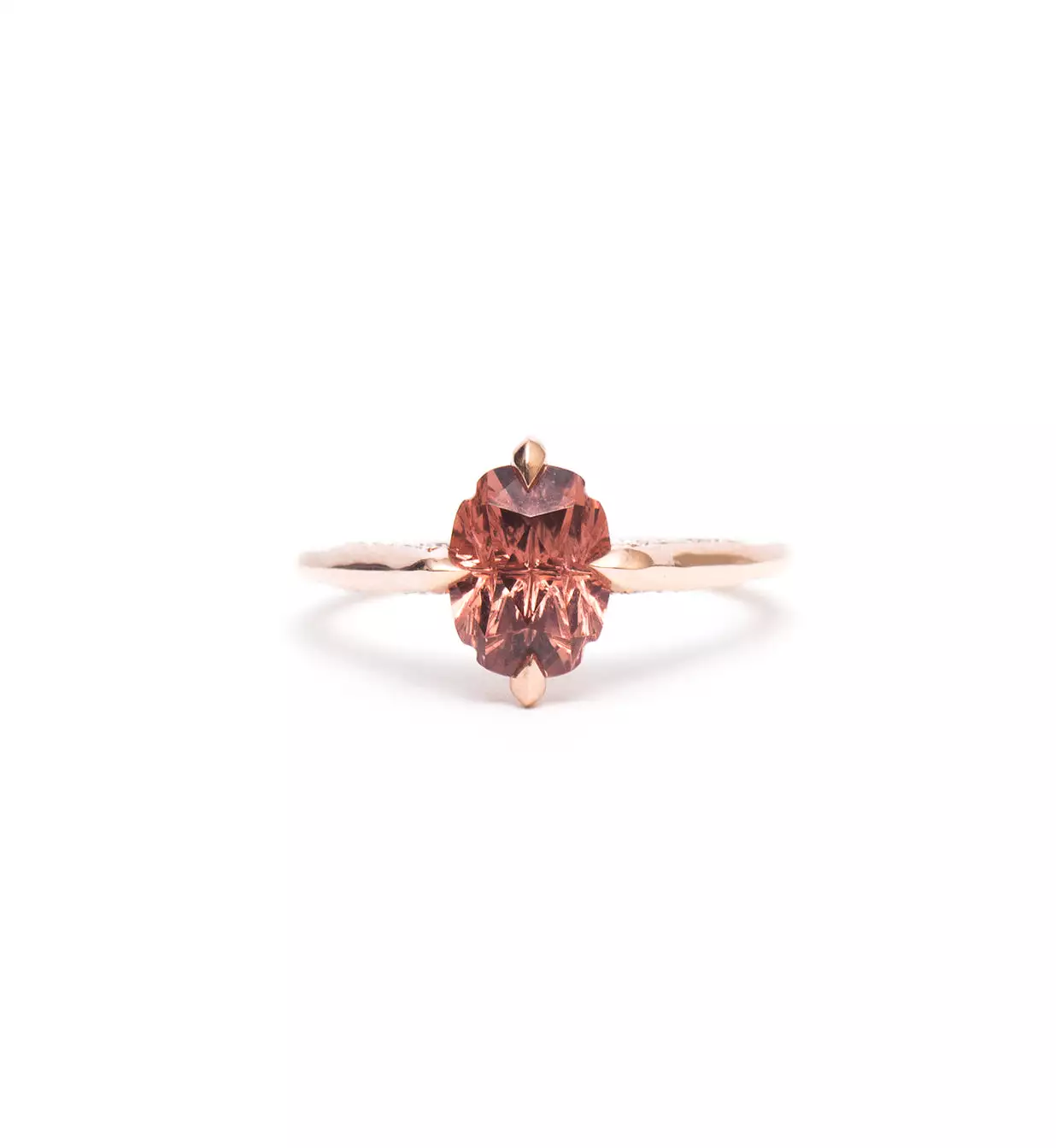 1.82 ct Garnet Minimalist Ring