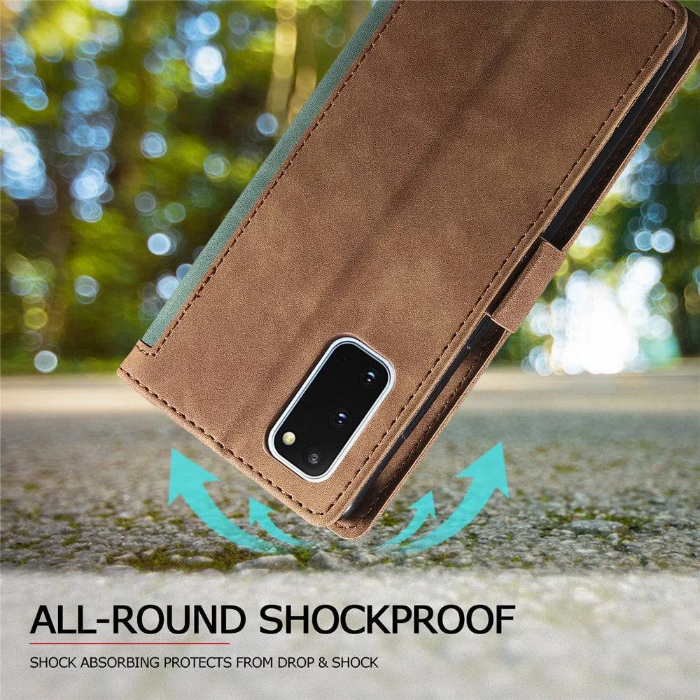 2022 ALL-New Shockproof Wallet Case For Samsung S20Plus