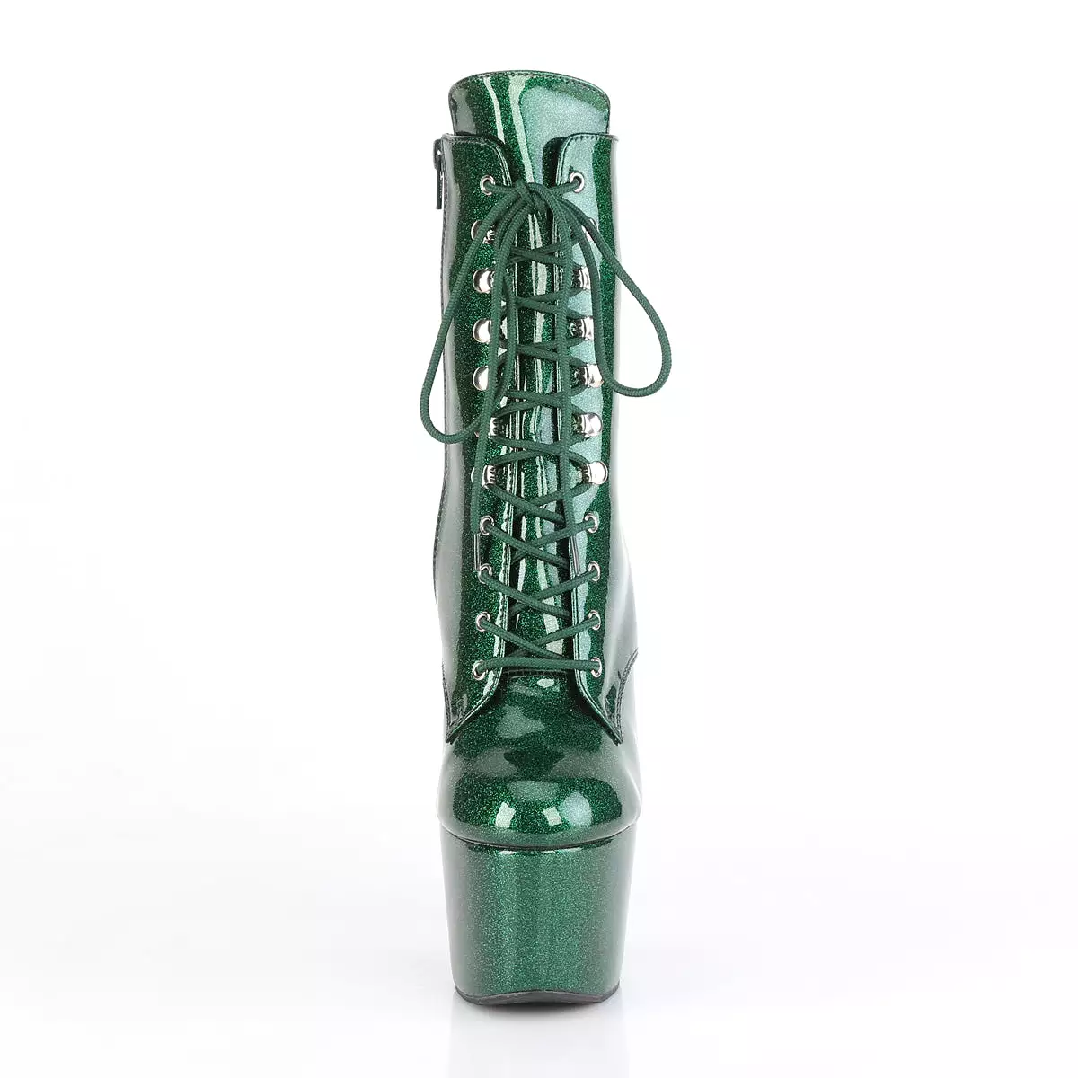 7 Inch Heel ADORE-1020GP Emerald Green Glitter