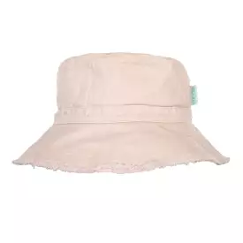 Acorn Kids Frayed Bucket Hat - VANILLA