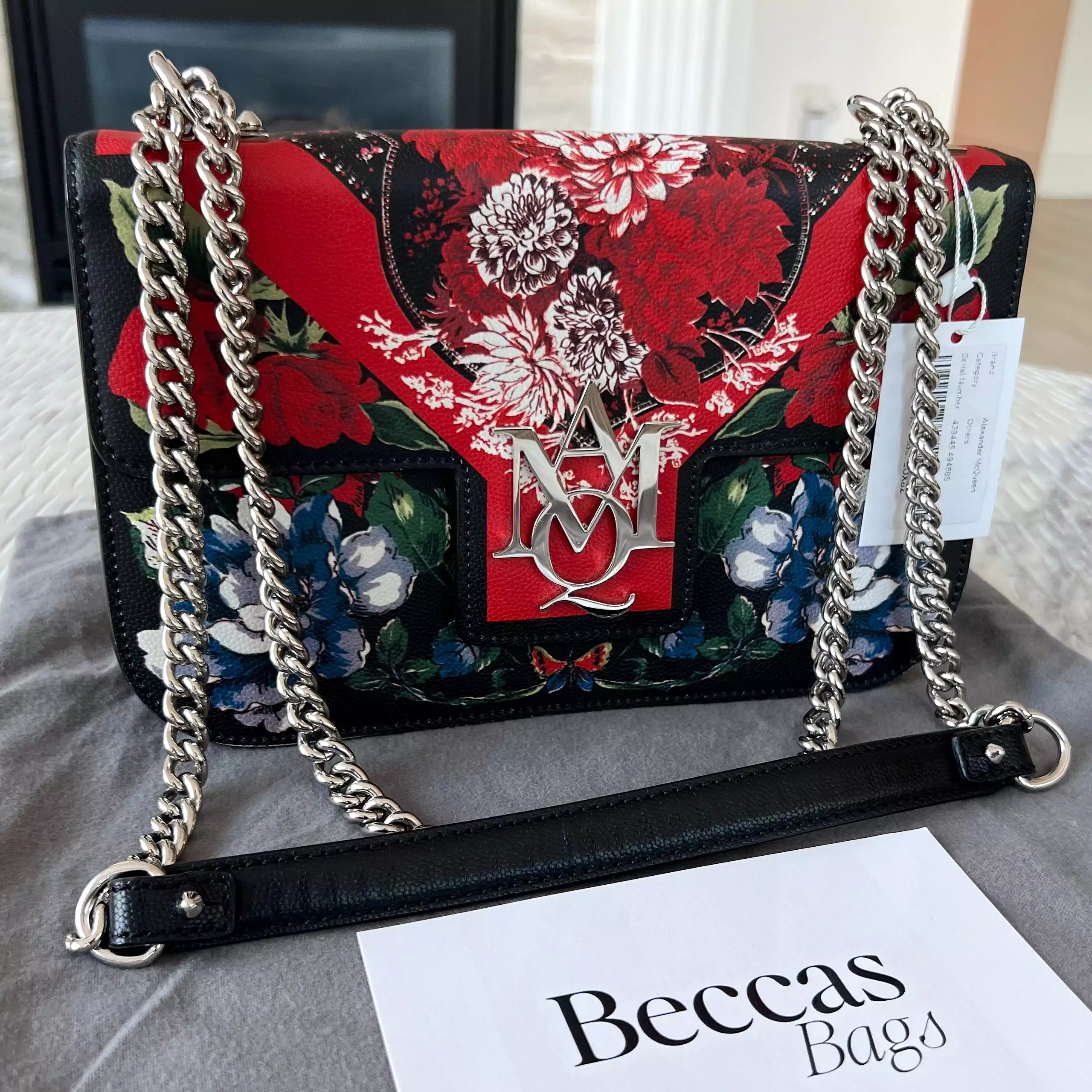 Alexander McQueen Floral Flap Bag