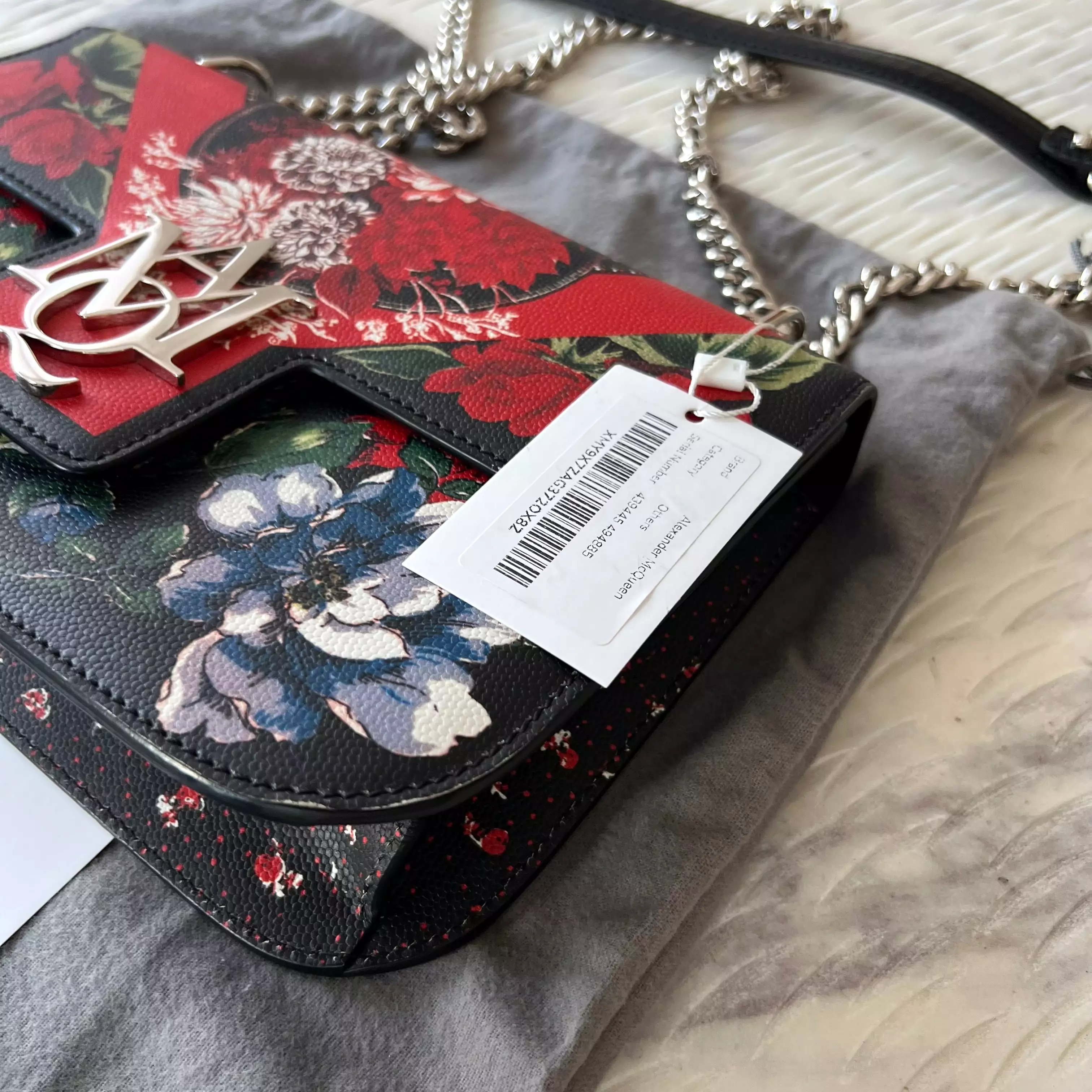 Alexander McQueen Floral Flap Bag