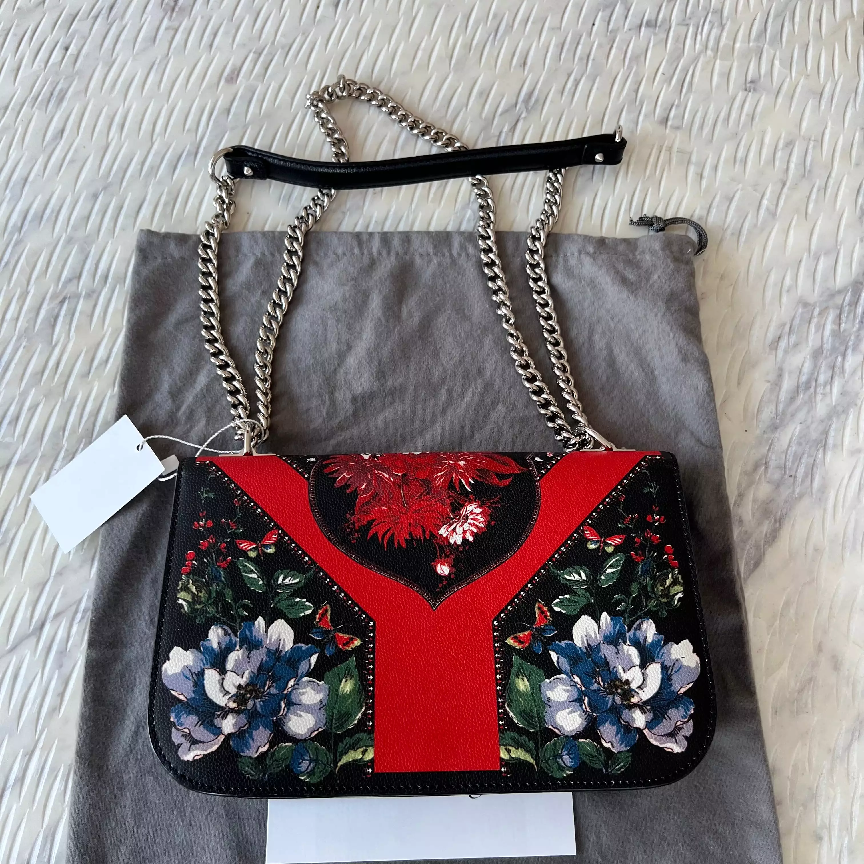 Alexander McQueen Floral Flap Bag