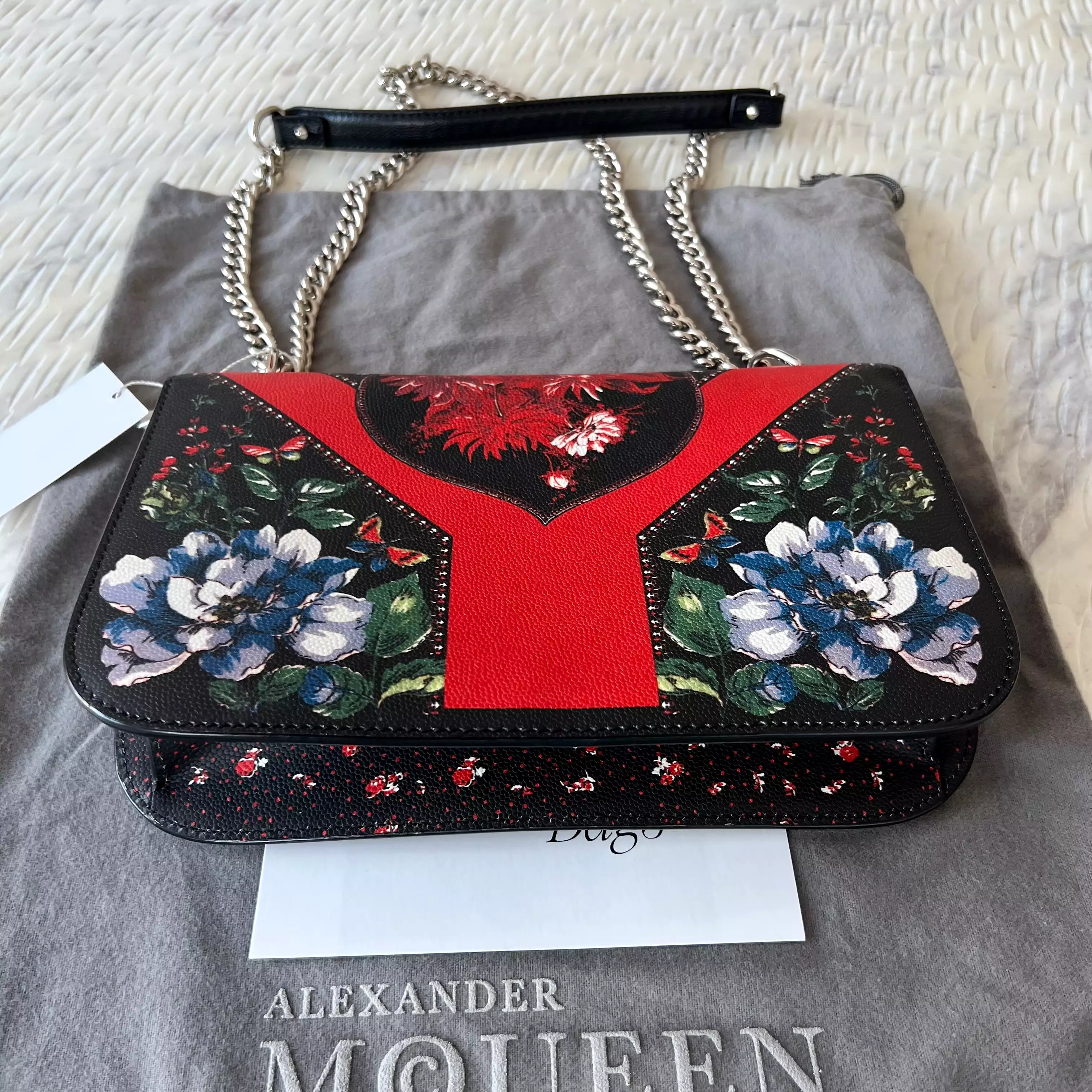 Alexander McQueen Floral Flap Bag