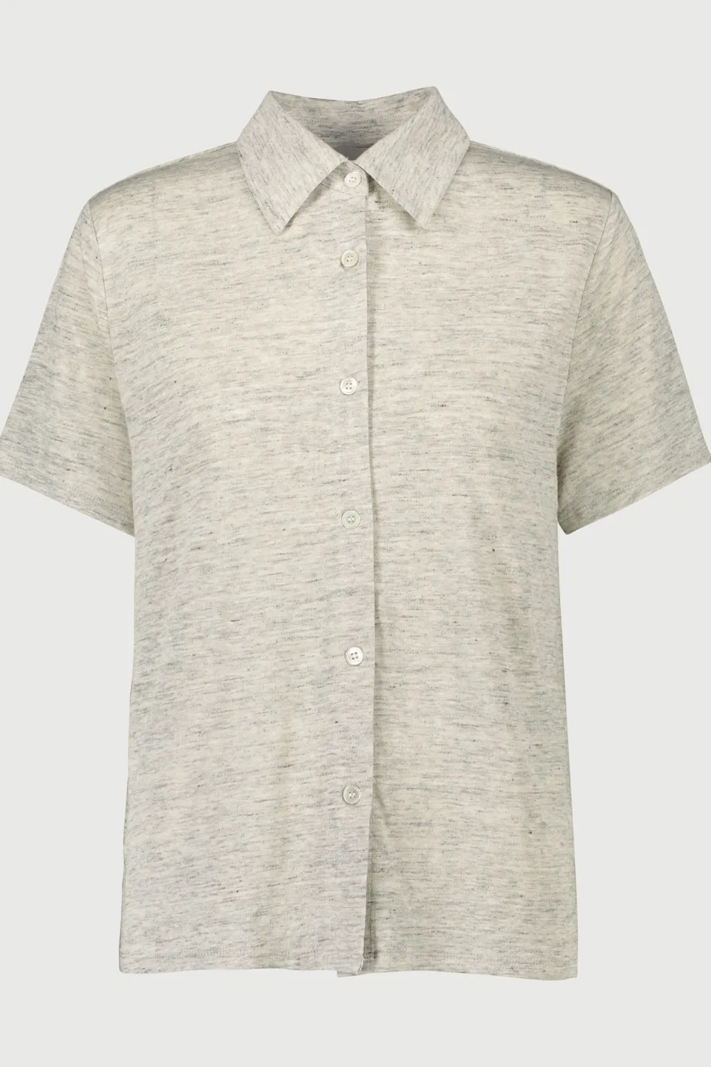 Allude Linen 6 Button Shirt