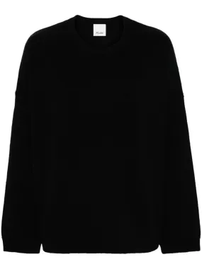 Allude ribbed-knit sweater - Black