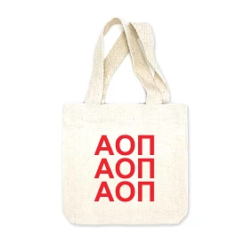 Alpha Omicron Pi Sorority Greek Letters Mini Tote Gift Bag