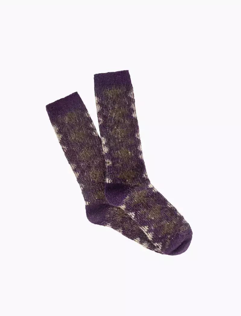 Anonymous Ism Napping Diamond JQ Crew Socks Violet