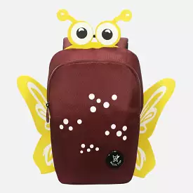 Arctic Fox Butterfly Tawny Port school bag