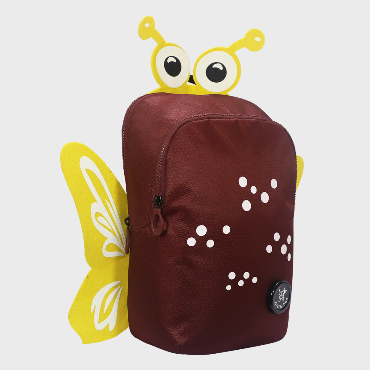 Arctic Fox Butterfly Tawny Port school bag