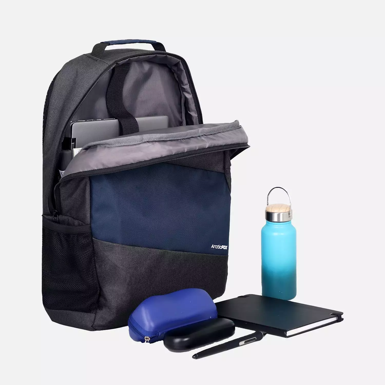 Arctic Fox Slim Black Laptop Backpack