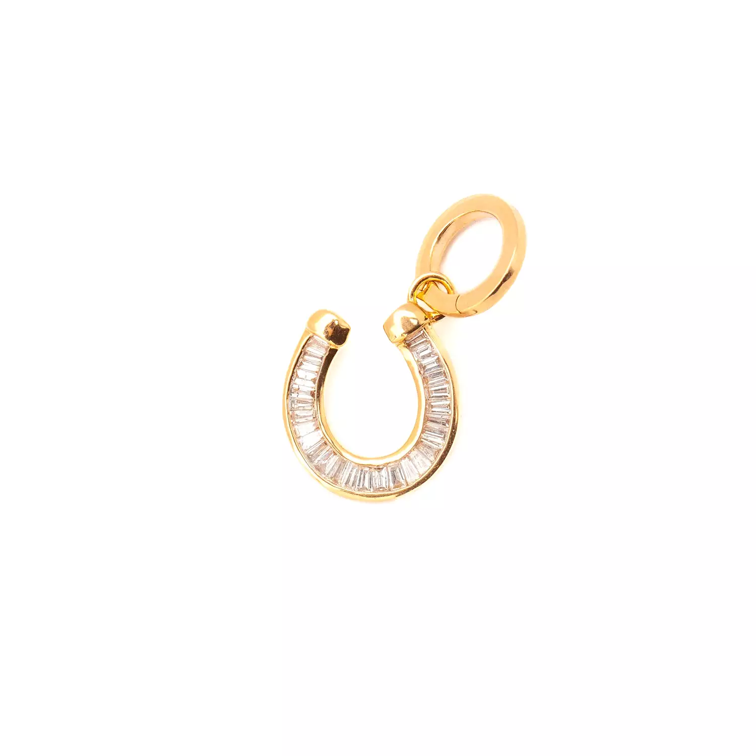 Baguette Horseshoe Charm