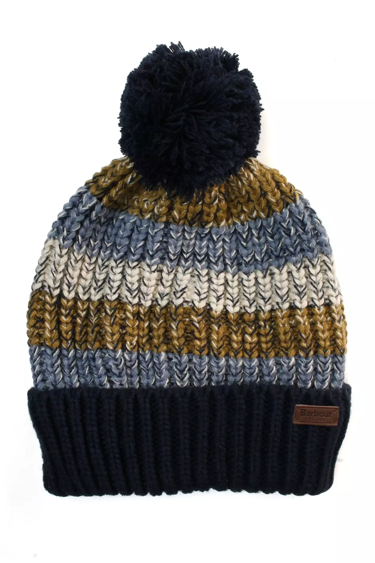 Barbour Mens Alderly Stripe Beanie Hat