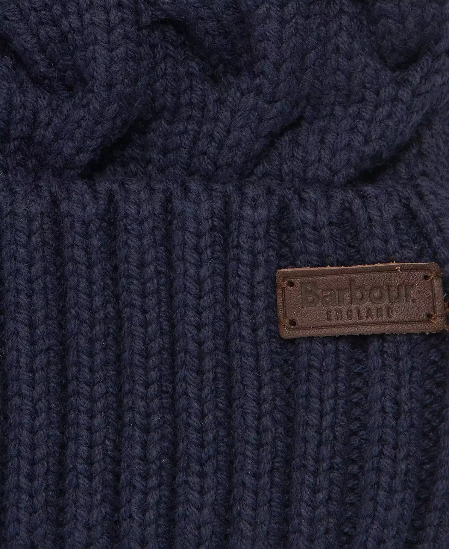 Barbour Mens Gainford Cable Knit Beanie Hat