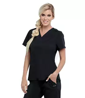 Barco Grey's Anatomy +SpandexStretch GVST028 Women's Tuck In V-Neck Top