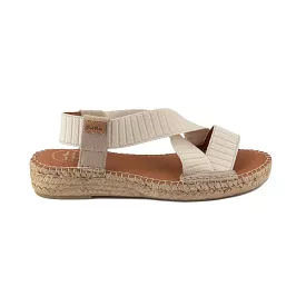 Basic Cotton Blend Wedge Espadrille for Women - Eire-TR