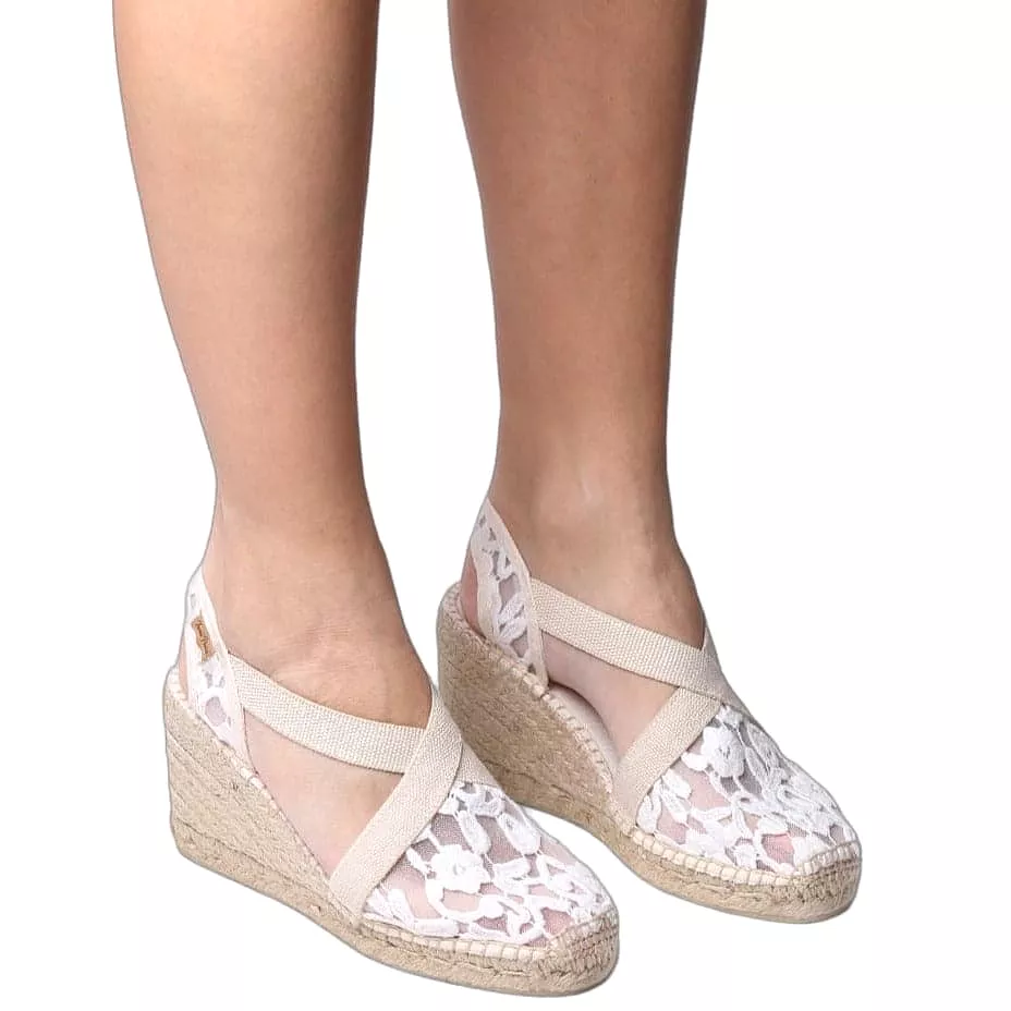 Basic Cotton Blend Wedge Espadrille for Women - Terra-7ZD