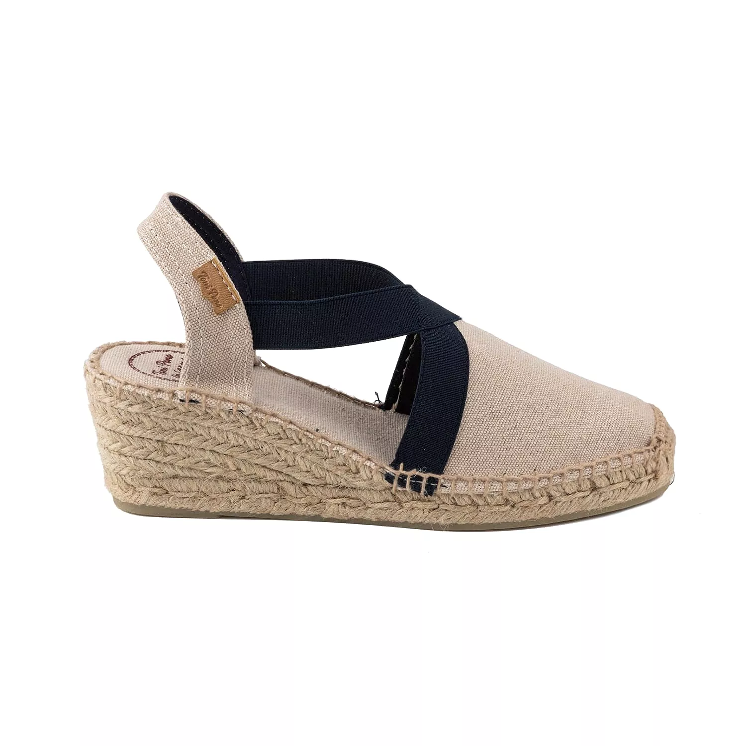 Basic Cotton Blend Wedge Espadrille for Women - Terra-BC