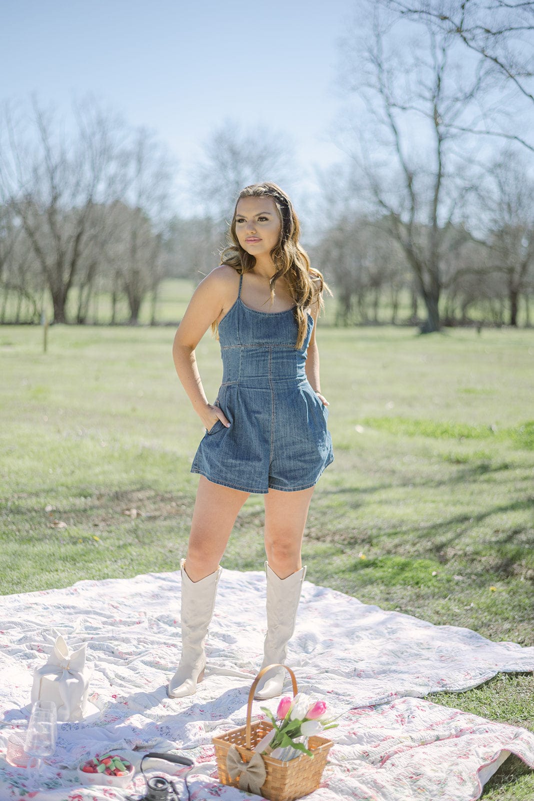 Beige Classic Cowgirl Boot