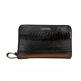 BOC00PA - CUADRA BAG OSTRICH LEG COWHIDE BLACK