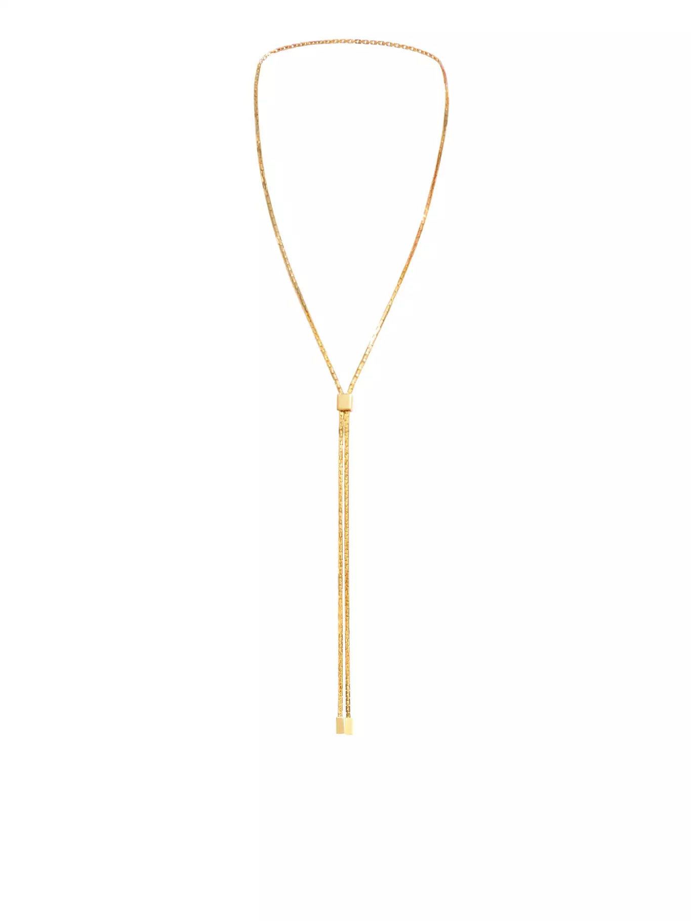 BRASS BIANCA LARIAT NECKLACE