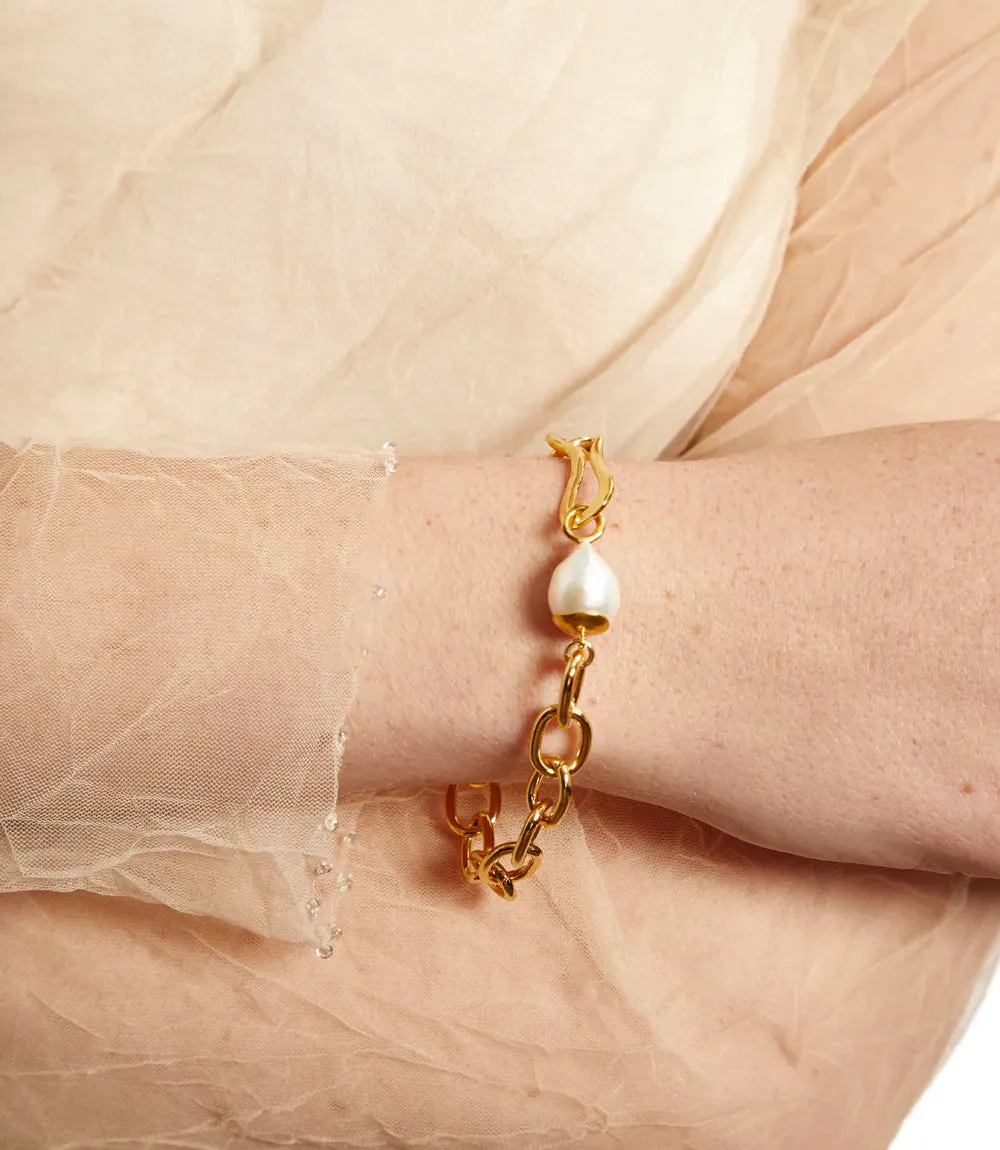 Chan Luu Pearl Chainlink Bracelet