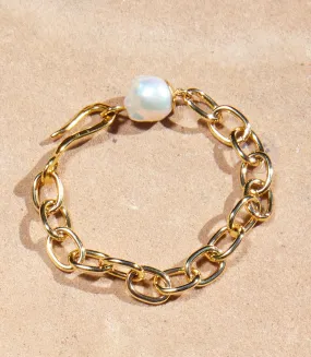 Chan Luu Pearl Chainlink Bracelet