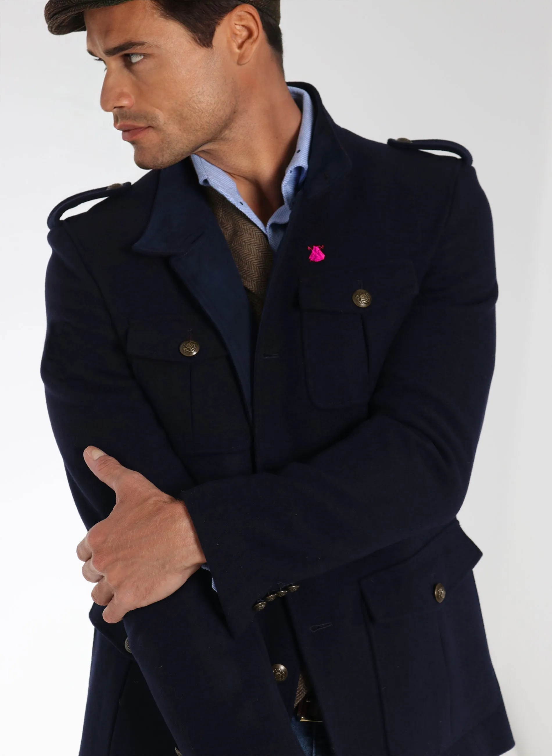 Chaqueta Austriaca Hombre Azul Marino