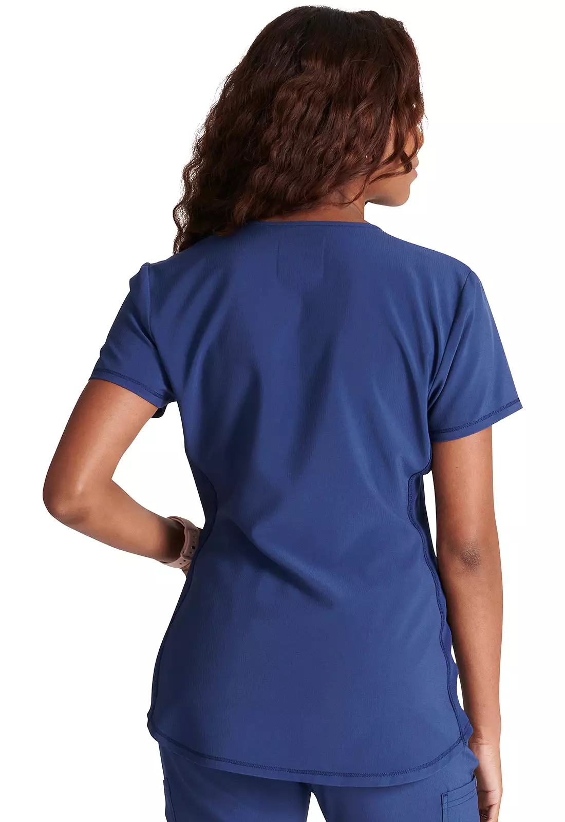 Cherokee CK749 Women's Snap Front Henley Scrub Top