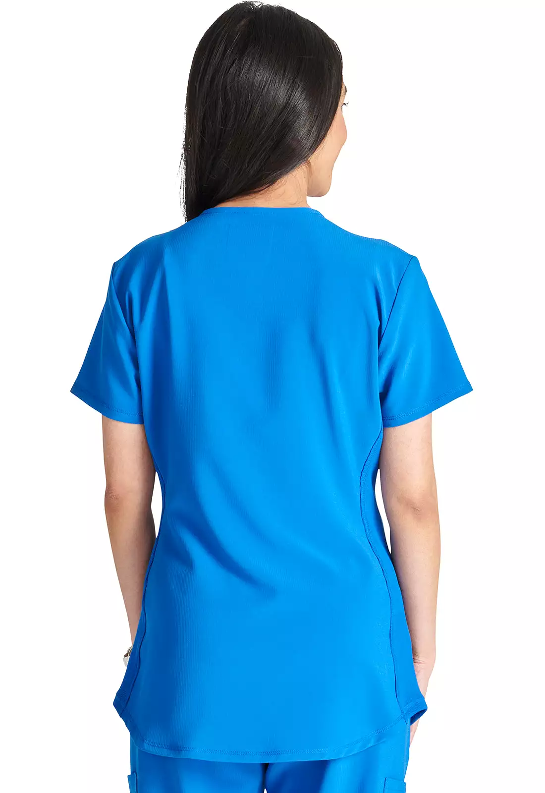 Cherokee CK749 Women's Snap Front Henley Scrub Top