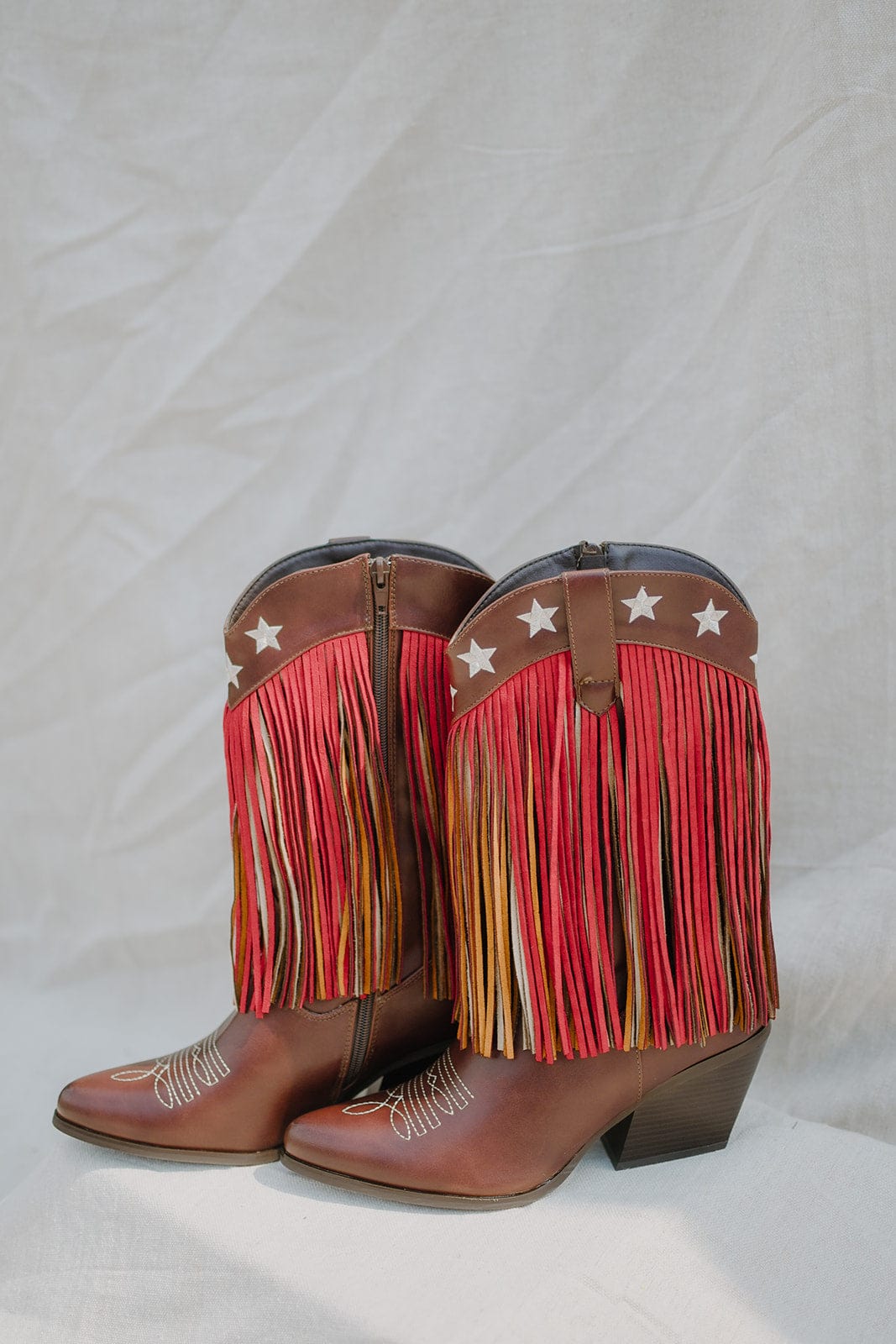 Chocolate Brown Fringe Cowgirl Boots