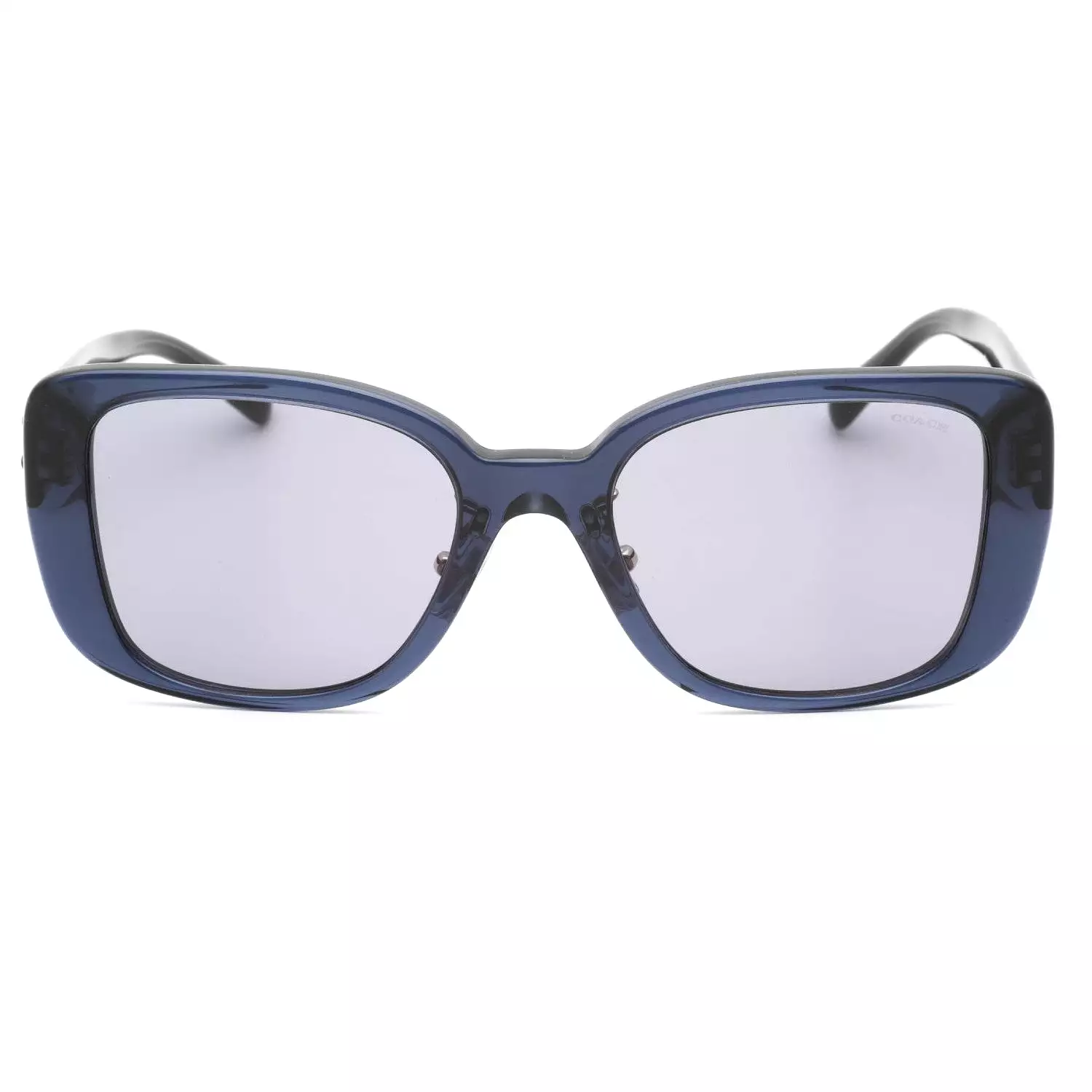 Coach 0HC8352 Sunglasses Transparent Blue / Blue Grey Women's