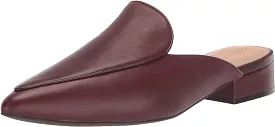 Cole Haan Piper Bloodstone Leather Pointed Toe Slip On Classic Mules Shoes