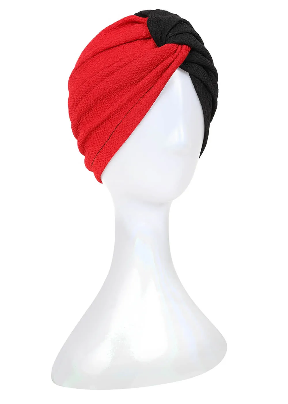 Collectif Zuzanna Two Tone Turban Black Red