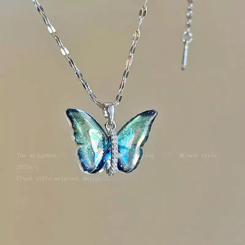 Colorful Butterfly Necklace MK19303