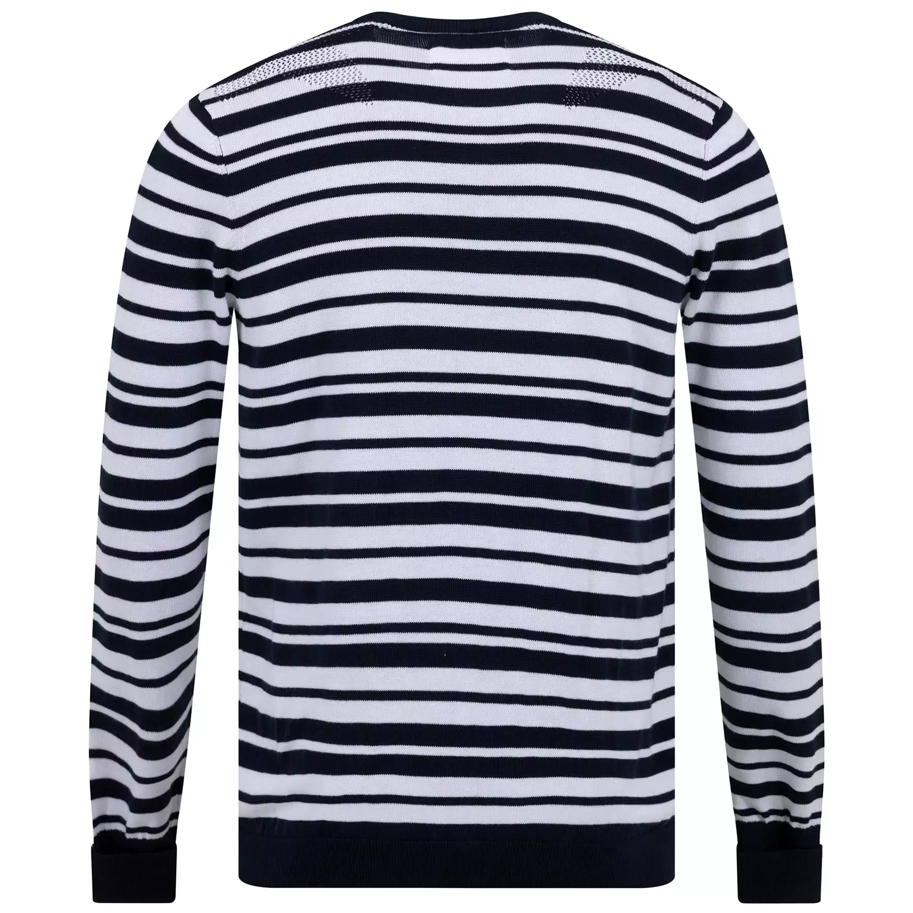 Cosmos Knit C-Neck Deep Navy/Off White Stripe - 2024