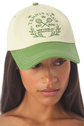 Court Green/Wheat Tennis Club hat