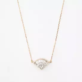 Deco Baguette Fan Necklace