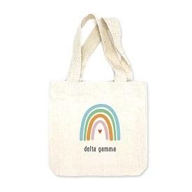 Delta Gamma Sorority Rainbow Mini Tote Gift Bag