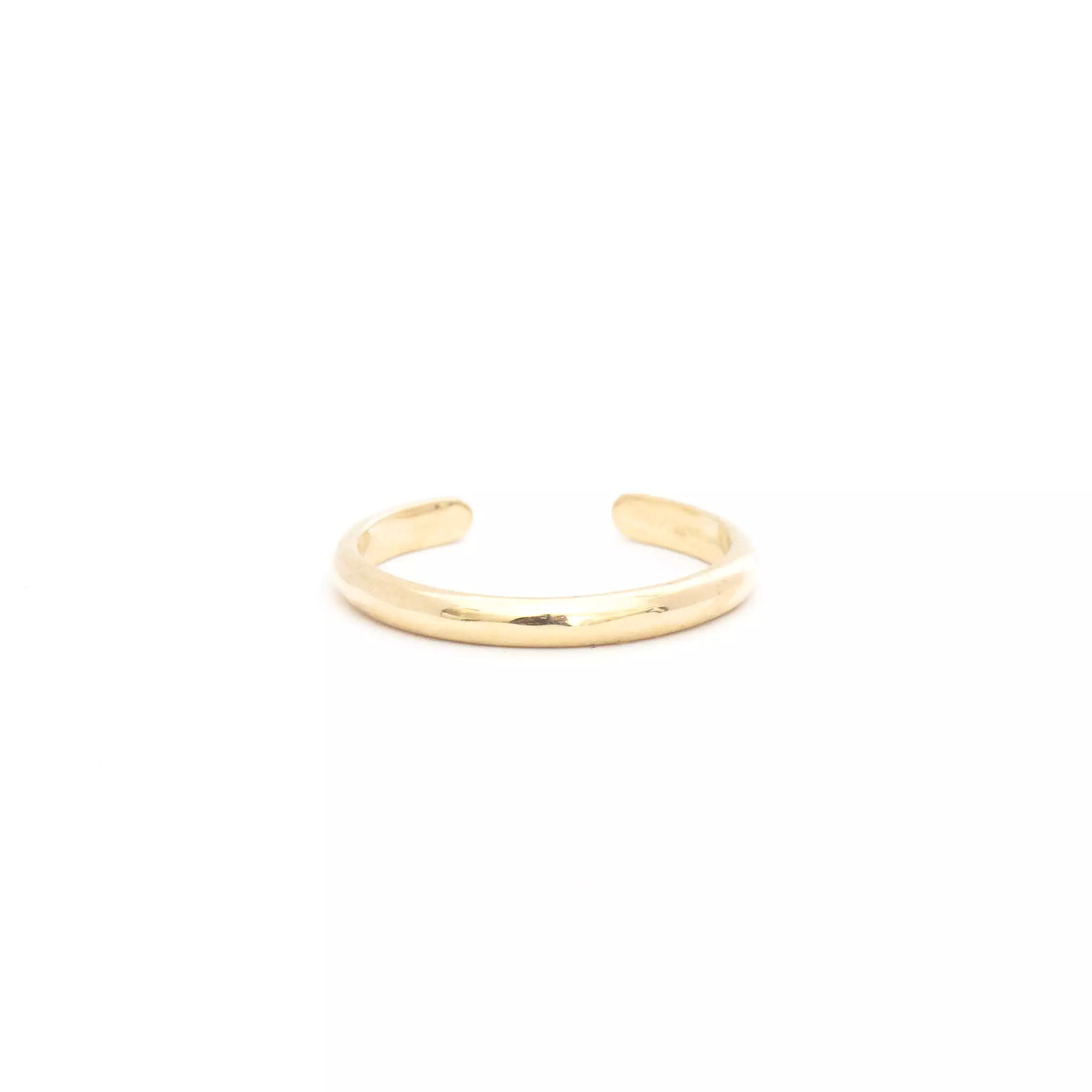 Diamond Baguette Half Round Cuff Ring