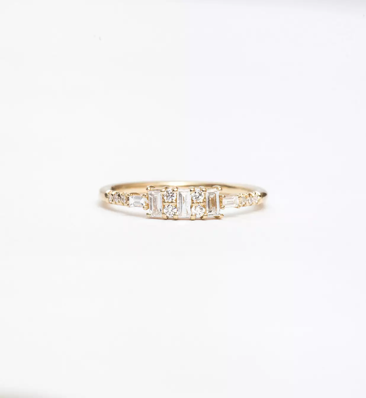 Diamond Baguette Reflection Ring