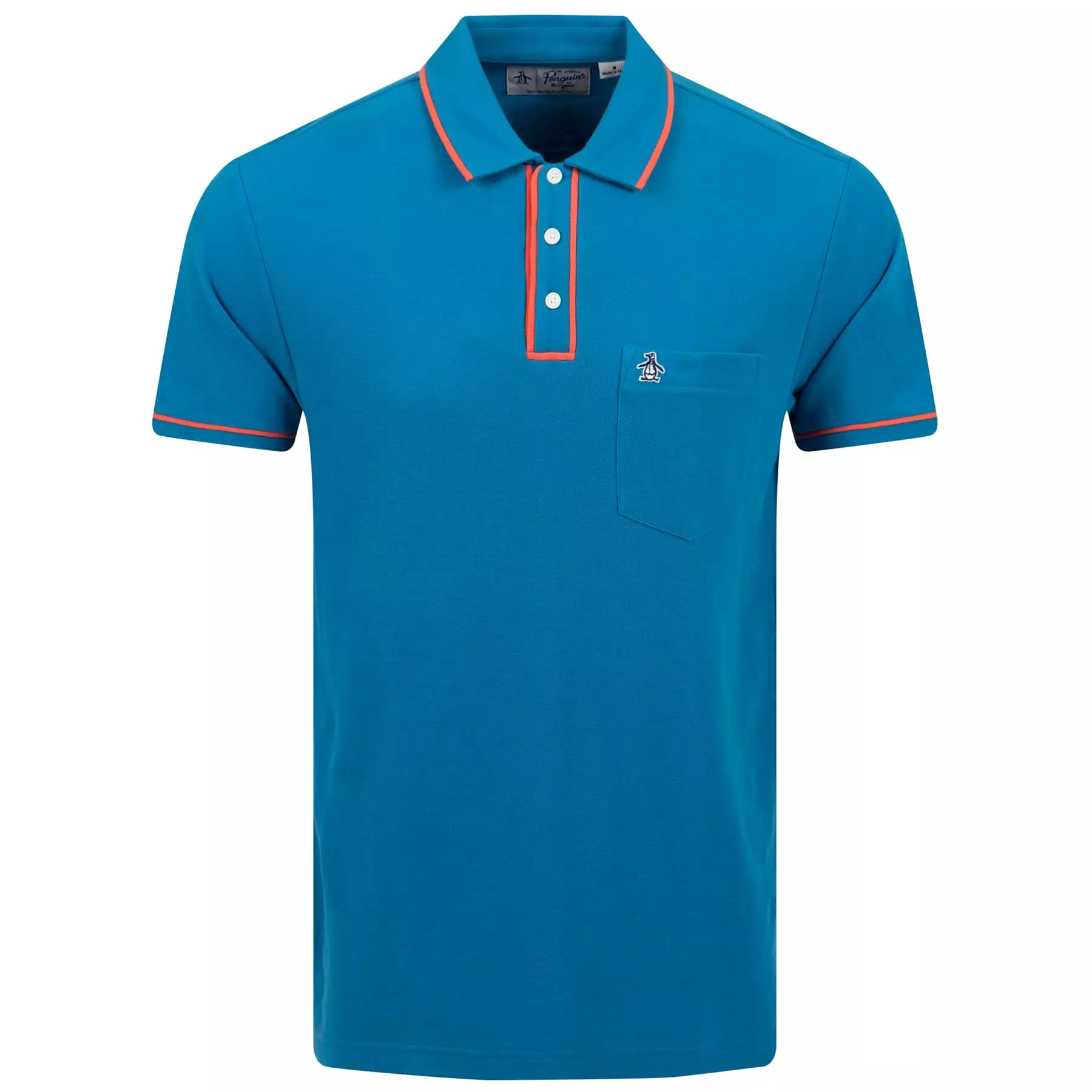 Earl Organic Pique Polo Mosaic Blue - SS23