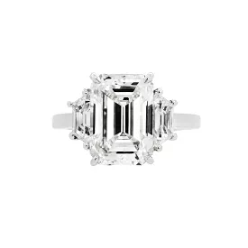 Emerald Cut Diamond Engagement Rings