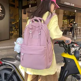 EnoPella Travel Mochila Kawaii Canvas Women Backpack