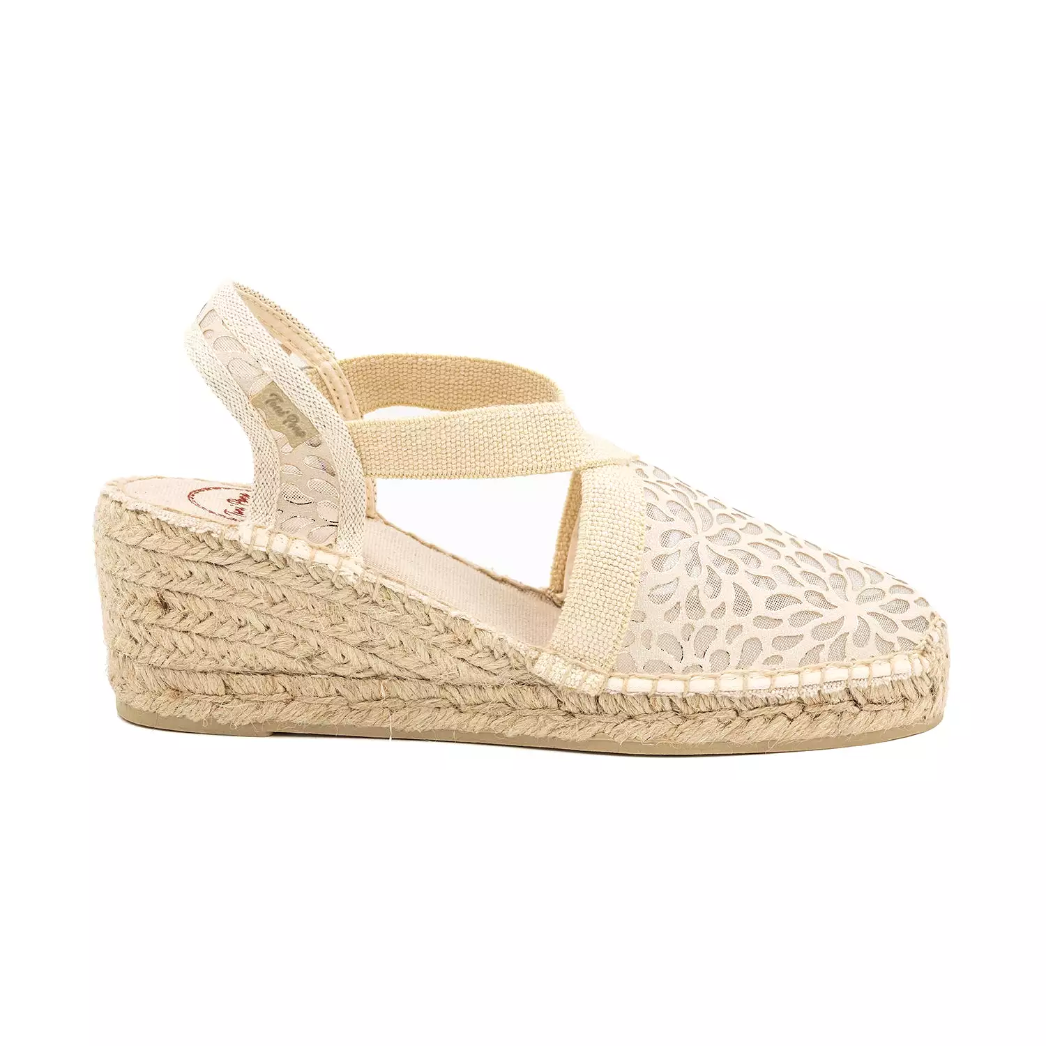 Floral Cotton Blend Wedges For Women - Terra-IK