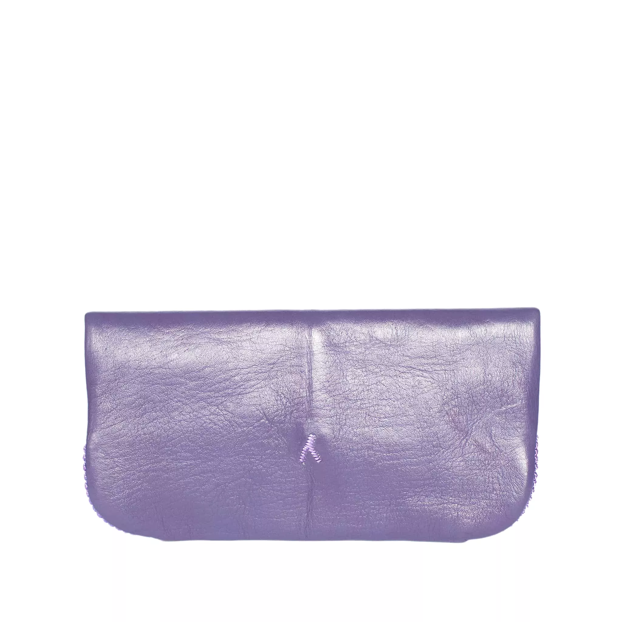 Floral Evening Clutch Bag in Purple