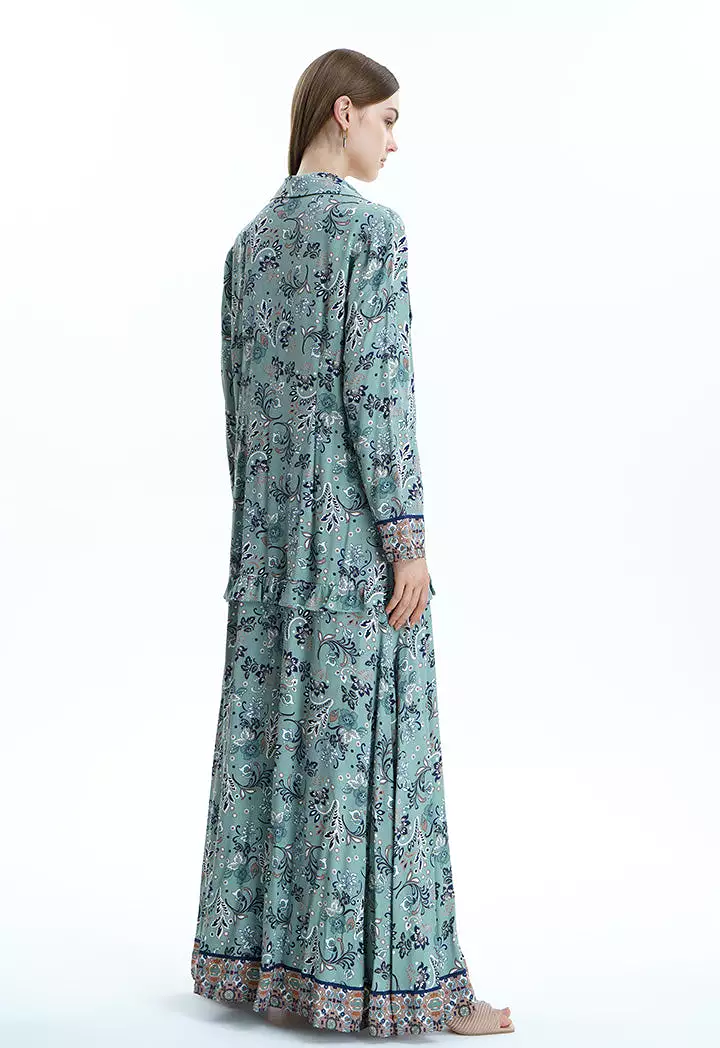 Forest Green Formal Maxi Abaya