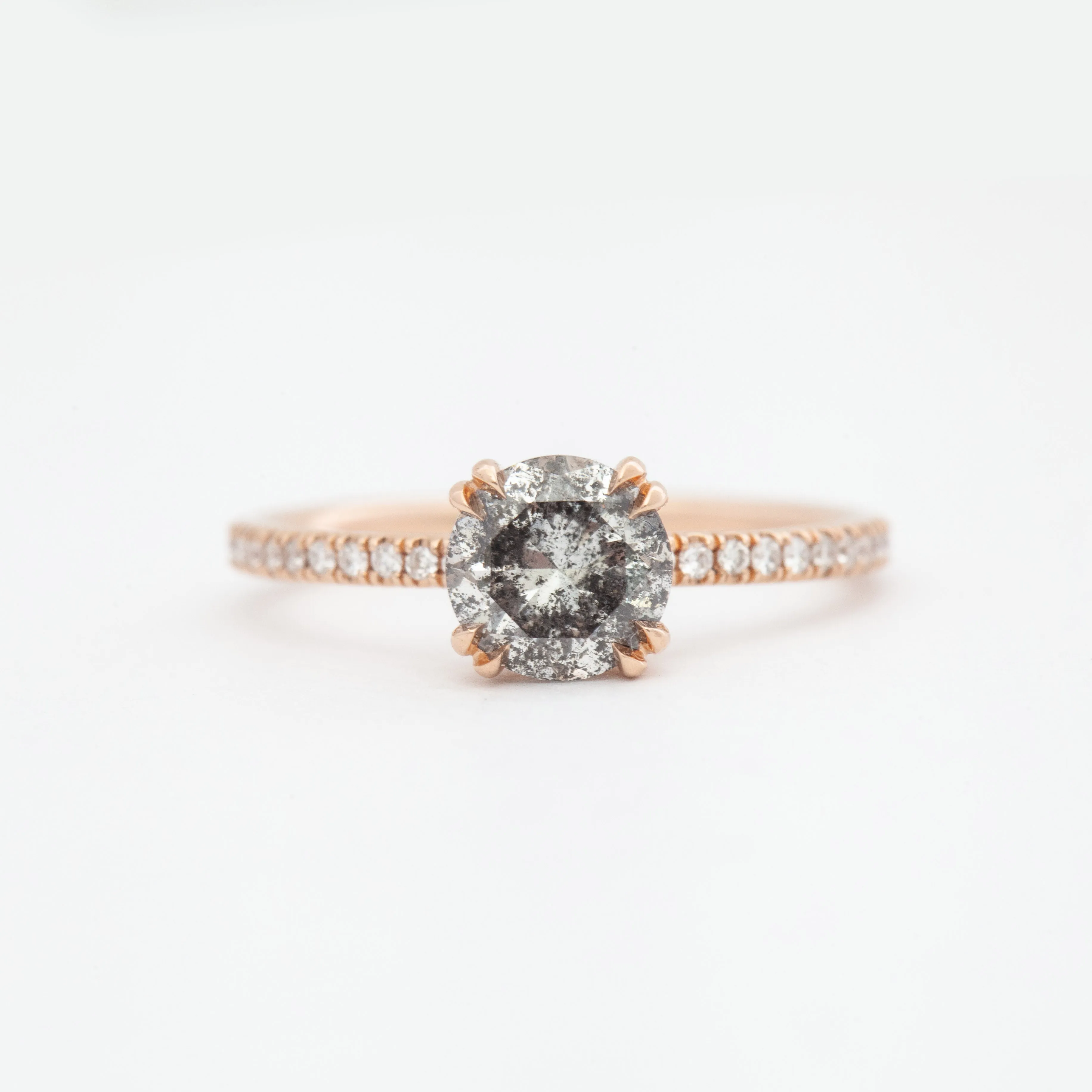 Galaxy Grey Diamond Eleonore Delicate Pavé Ring