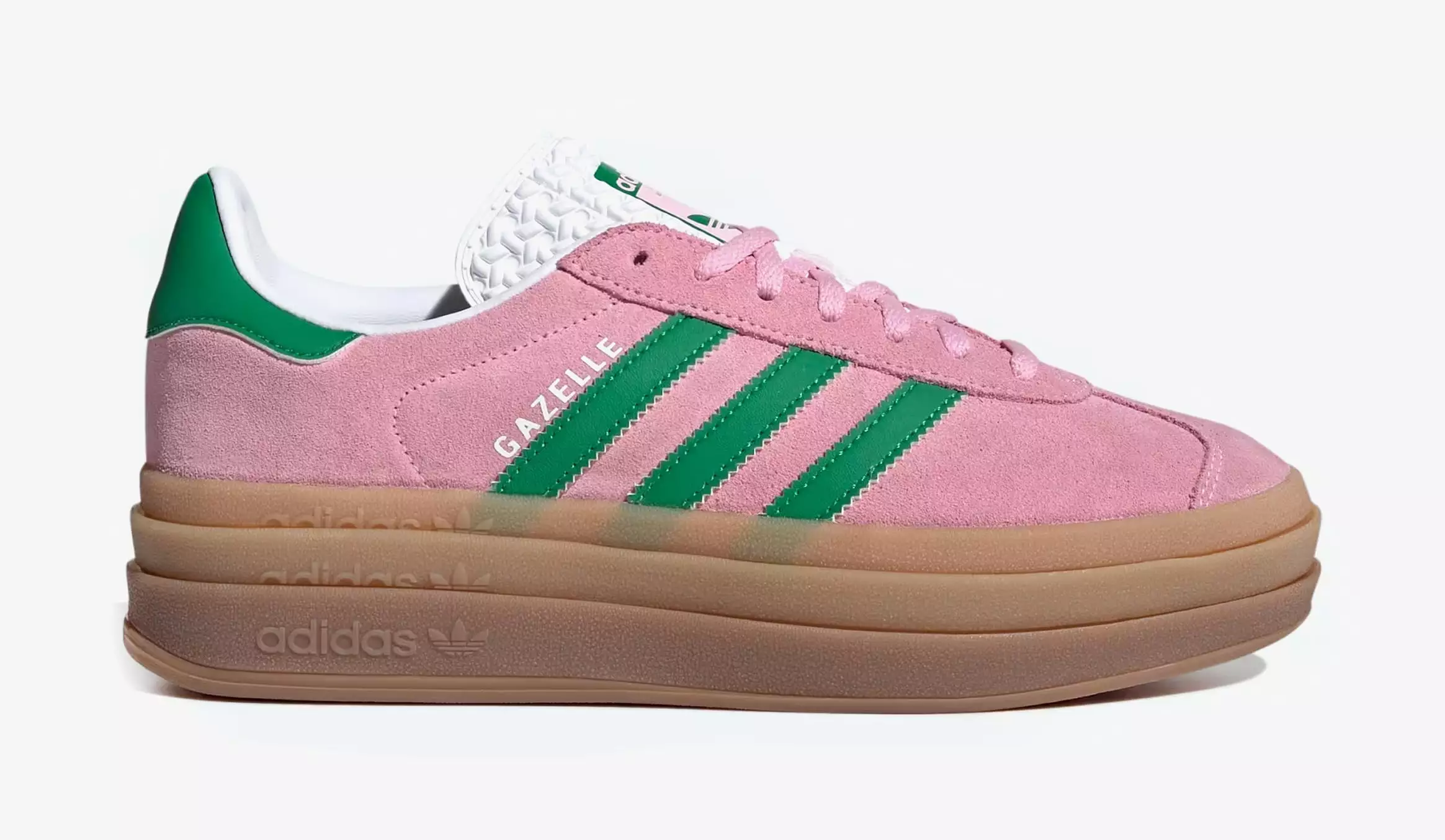 Gazelle Bold Womens Lifestyle Shoes (True Pink/Green/White)