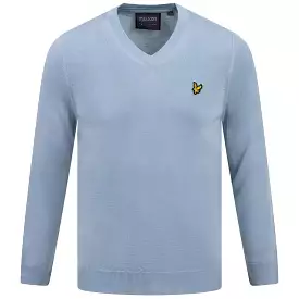 Golf V Neck Pullover Blue Shore - SS23